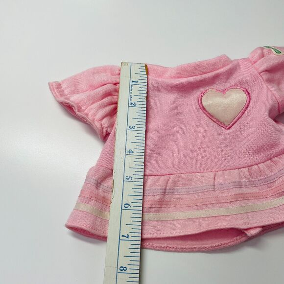 Vintage Cabbage Patch Kids Girls Sweatshirt Pink Heart Top Short Sleeve Doll Top - Picture 10 of 11